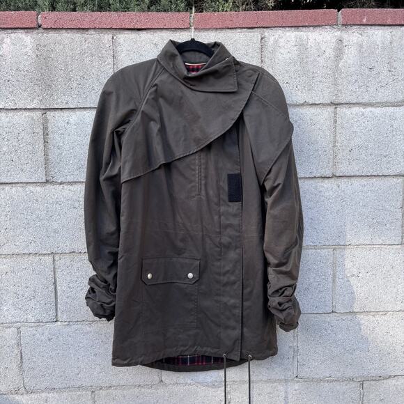 Yves Saint Laurent Jackets & Blazers - Saint Laurent Women’s Waxed Cotton Military Parka Jacket Army Green Sz 36